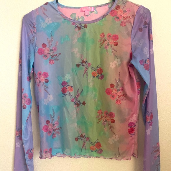 Dolls kill mesh sleeved sweater - Picture 2 of 2